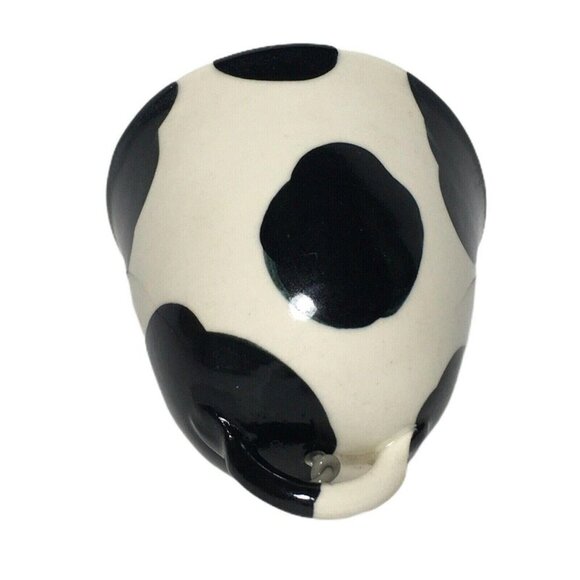 Ceramic Cow Patterned Bell 3”T 3”W - Picture 2 of 3